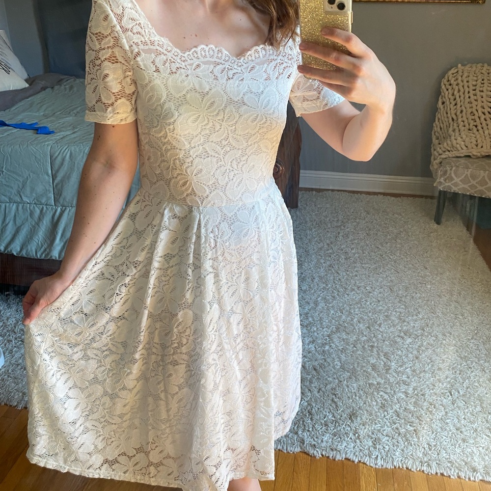 White Lace Dress